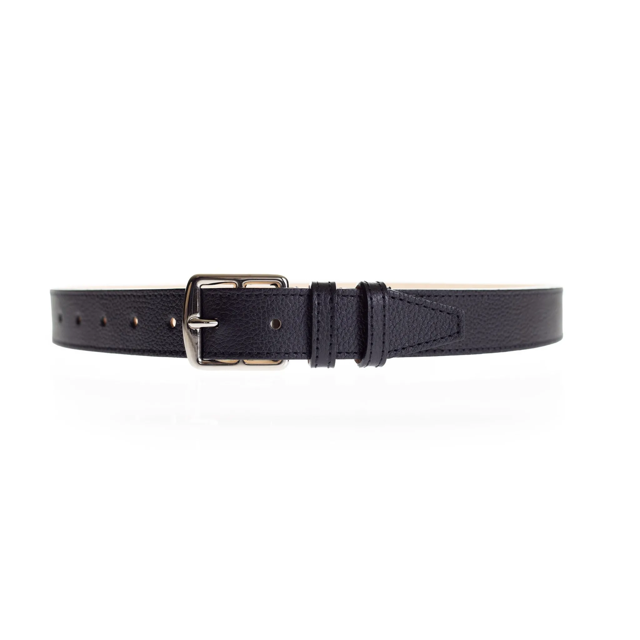 Maison Berthille Ceintures Cuir Grainé / Étrivières | Ceintures>Ceinture Petite Étrivière Cuir 30mm | Coloris au Choix | réf. 3327